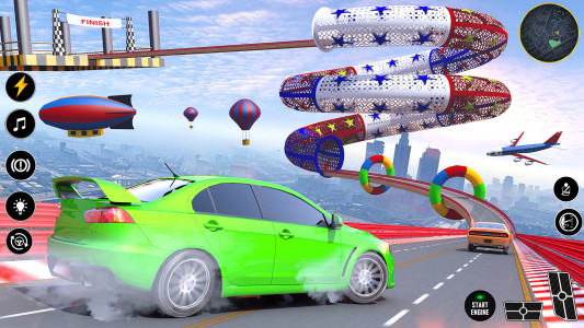 اسکرین شات بازی Car Stunt Games - GT Mega Ramp 4