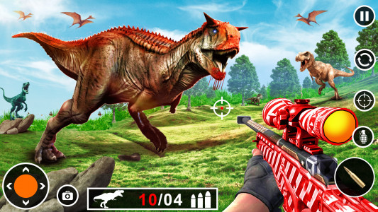 اسکرین شات بازی Dinosaur Shooting Games 3D 1