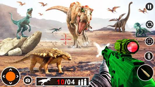 اسکرین شات بازی Dinosaur Shooting Games 3D 2