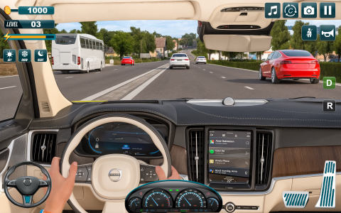 اسکرین شات 4 بازی US Car Driving School-Car game