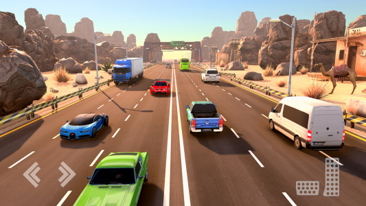 اسکرین شات بازی Real Highway Car Racing Games 2