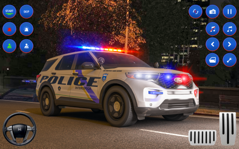 اسکرین شات 4 بازی US Cop Car Chase Game 3d