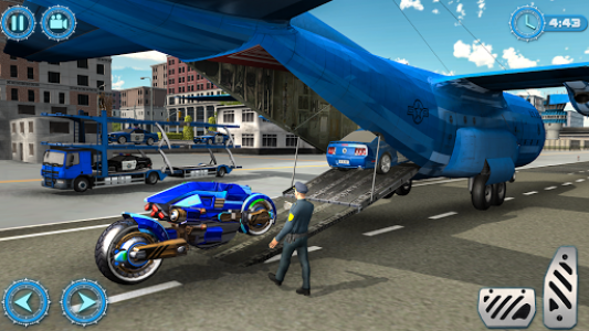 اسکرین شات بازی US Police Plane Robot Car Bike - Transporter Games 2