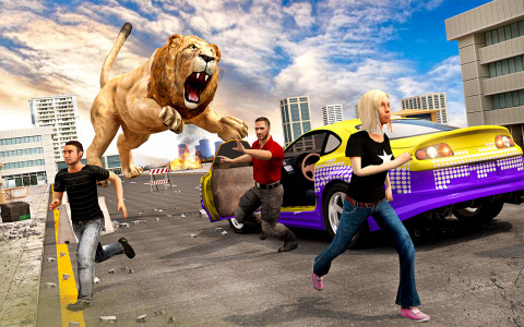 اسکرین شات برنامه Angry Bull City Attack Game: Animal Fighting Games 8