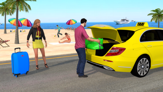 اسکرین شات برنامه City Taxi Driving Simulator :Taxi Driving Games 3D 1