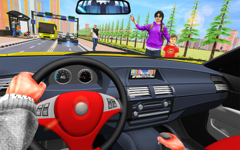 اسکرین شات برنامه City Taxi Driving Simulator :Taxi Driving Games 3D 8