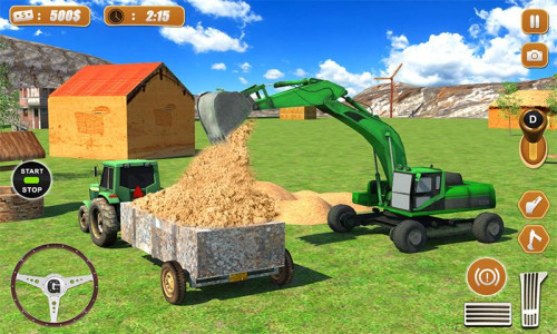 اسکرین شات بازی Tractor Farm & Excavator Sim 4