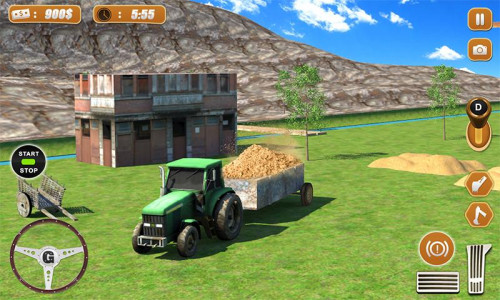 اسکرین شات بازی Tractor Farm & Excavator Sim 5