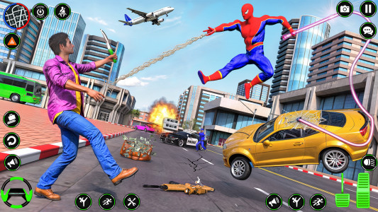 اسکرین شات برنامه Spider Rope Hero: Spider Games 3