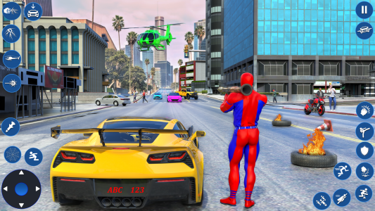 اسکرین شات برنامه Spider Rope Hero: Spider Games 7