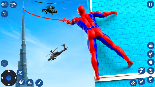 اسکرین شات 5 برنامه Spider Rope Hero: Spider Games