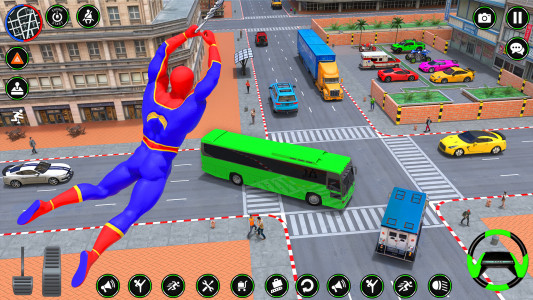 اسکرین شات برنامه Spider Rope Hero: Spider Games 4