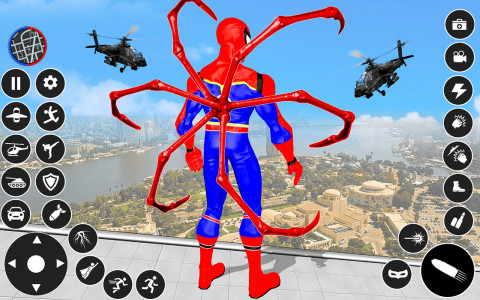 اسکرین شات برنامه Spider Rope Hero: Spider Games 1