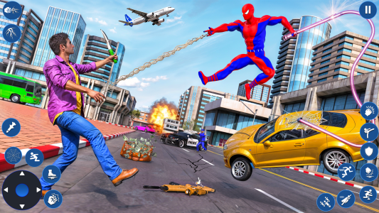 اسکرین شات برنامه Spider Rope Hero: Spider Games 4