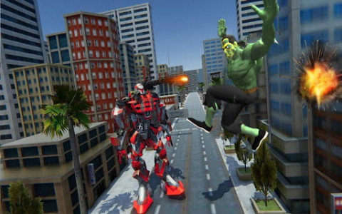 اسکرین شات بازی Incredible Monster VS Robot City Rescue Mission 2
