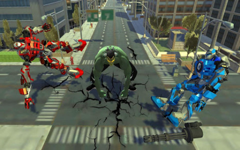 اسکرین شات بازی Incredible Monster VS Robot City Rescue Mission 5