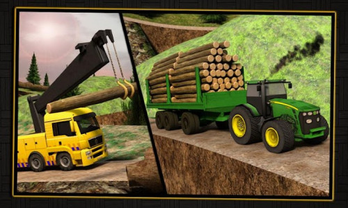 اسکرین شات بازی Log Transporter Tractor Crane 5
