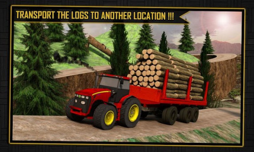 اسکرین شات بازی Log Transporter Tractor Crane 2