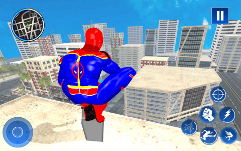 اسکرین شات برنامه Flying Superhero: Spider Games 4