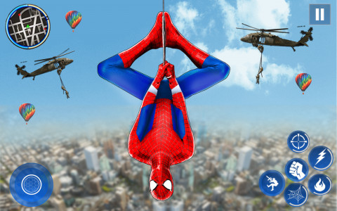 اسکرین شات برنامه Flying Superhero: Spider Games 7