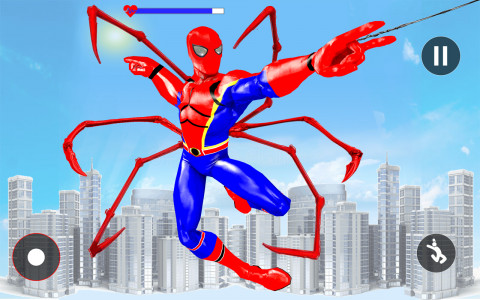 اسکرین شات برنامه Flying Superhero: Spider Games 3
