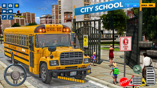 اسکرین شات 3 بازی School Bus Simulator 3D Game