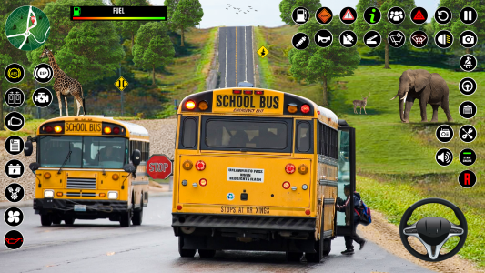 اسکرین شات 3 بازی School Bus Simulator 3D Game