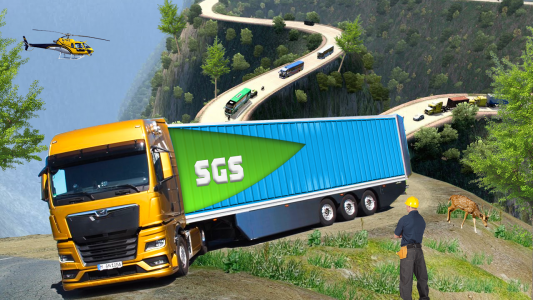 اسکرین شات بازی Euro Cargo Truck Driver Sim 3D 1