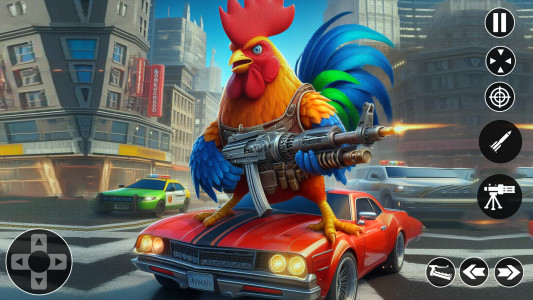 اسکرین شات بازی Rooster Fights Chicken 3D Game 4