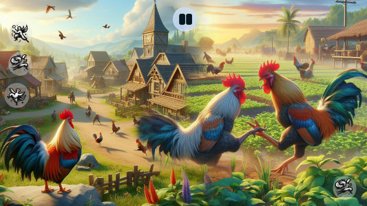 اسکرین شات 1 بازی Farm Rooster Fight Hen Games