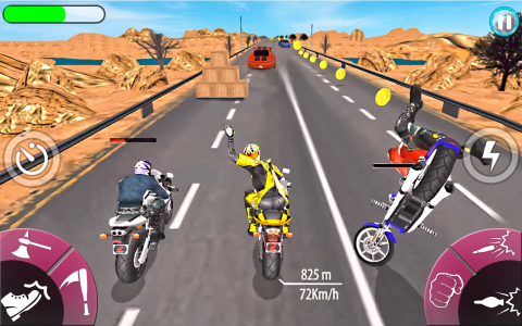 اسکرین شات بازی Bike attack: 3d Bike race 2