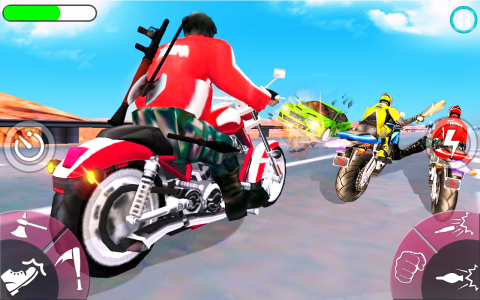 اسکرین شات بازی Bike attack: 3d Bike race 4