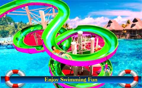 اسکرین شات بازی Water Slide Games Simulator 1