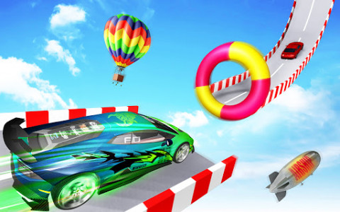 اسکرین شات برنامه Ultimate Car Stunt Games 3D - New Car Stunt Games 3