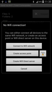 اسکرین شات برنامه WiFi/WLAN Plugin for Totalcmd 2