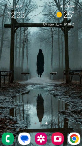 اسکرین شات 7 برنامه Scary Wallpaper (Offline)