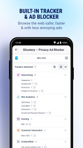 اسکرین شات برنامه Ghostery Privacy Browser 2
