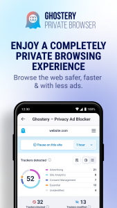 اسکرین شات برنامه Ghostery Privacy Browser 1