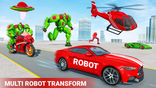 اسکرین شات برنامه Helicopter Robot Car Game 3d 4