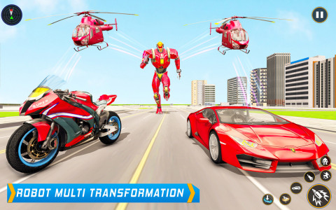 اسکرین شات برنامه Helicopter Robot Car Game 3d 6