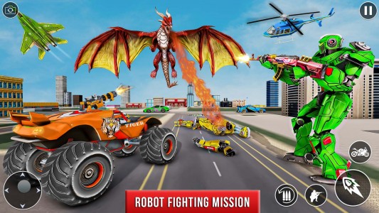 اسکرین شات بازی Monster Truck Robot Car Game 2