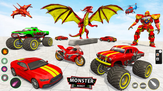 اسکرین شات بازی Monster Truck Robot Car Game 3