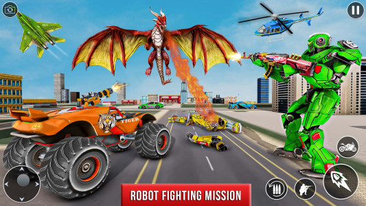 اسکرین شات بازی Monster Truck Robot Car Game 1