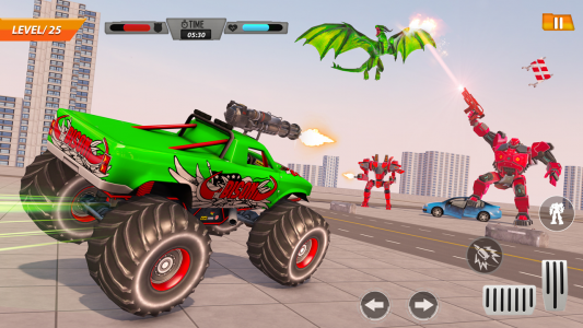 اسکرین شات بازی Monster Truck Robot Car Game 5