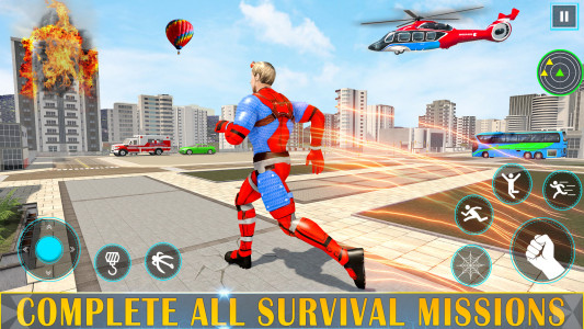 اسکرین شات بازی Spider Rope Man Hero Crimes 3D 6