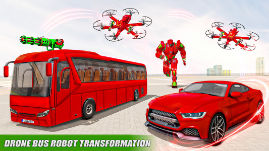 اسکرین شات برنامه Bus Robot Car Drone Robot Game 3
