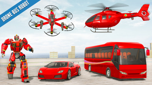 اسکرین شات برنامه Bus Robot Car Drone Robot Game 4