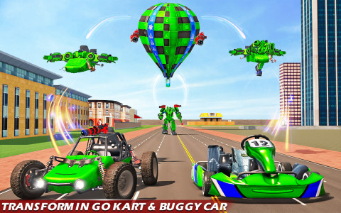 اسکرین شات برنامه Go Car Robot game – Robot Kart Racing Games 3