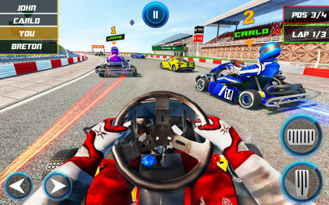 اسکرین شات برنامه Go Car Robot game – Robot Kart Racing Games 4