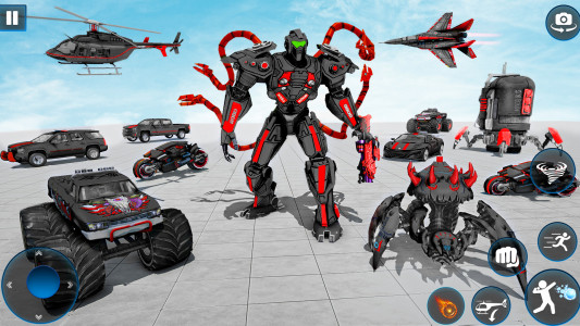 اسکرین شات بازی Octopus Robot Car Robot Game 5